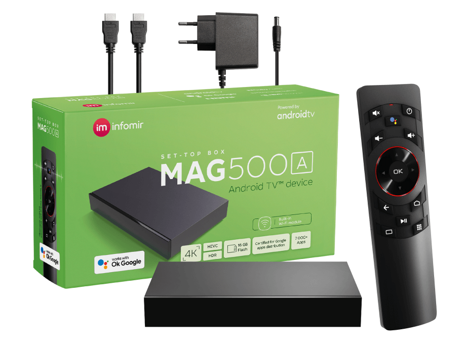 Equipo IPTV MAG500A – Compra Equipo TV Android 4K Poderoso Equipo de  Transmisión ⭐⚡️